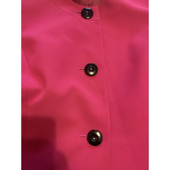 LE SUIT. Deep Pink Lined Long Sleeve Jacket. Size 10 Workwear. Formal Business - Picture 8 of 10
